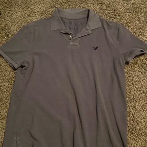 american eagle grey polo